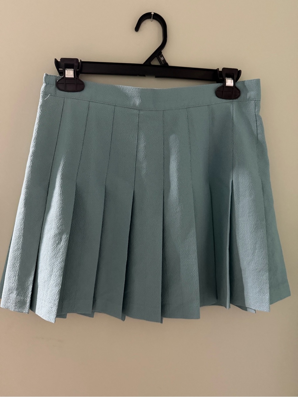 Vintage Tail Pleated Teal Mini Skirt